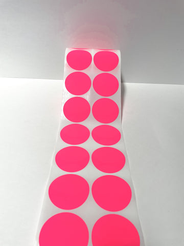 Fluoro Label - Assorted Flouro - 55mm